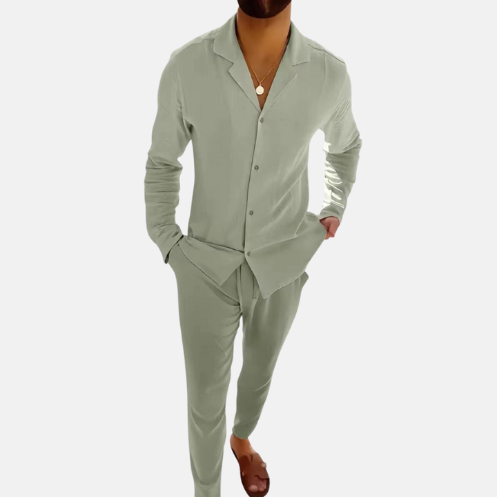 Cris | Heren Kleding | Linnen Herenset | Casual & Comfortabel | Elegante Set