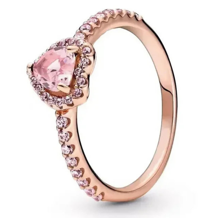 Shayan | Betoverende Dames Ring | 925 Sterling Zilver | Klassieke Hartvormig