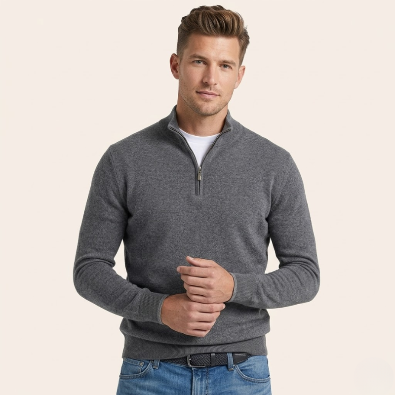 Sorata | Heren Merinowollen V-Hals Trui | Klassiek Elegant