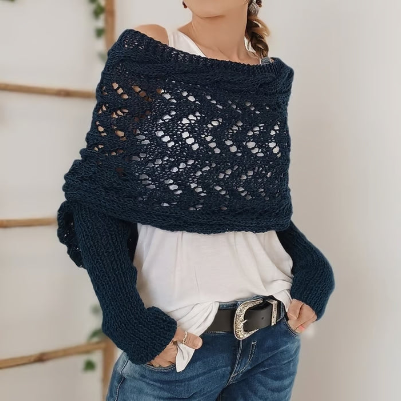 Robin | Dames Boho Gebreide Omslagdoek Sjaal | Flatterend en Comfortabel voor Vrouwen