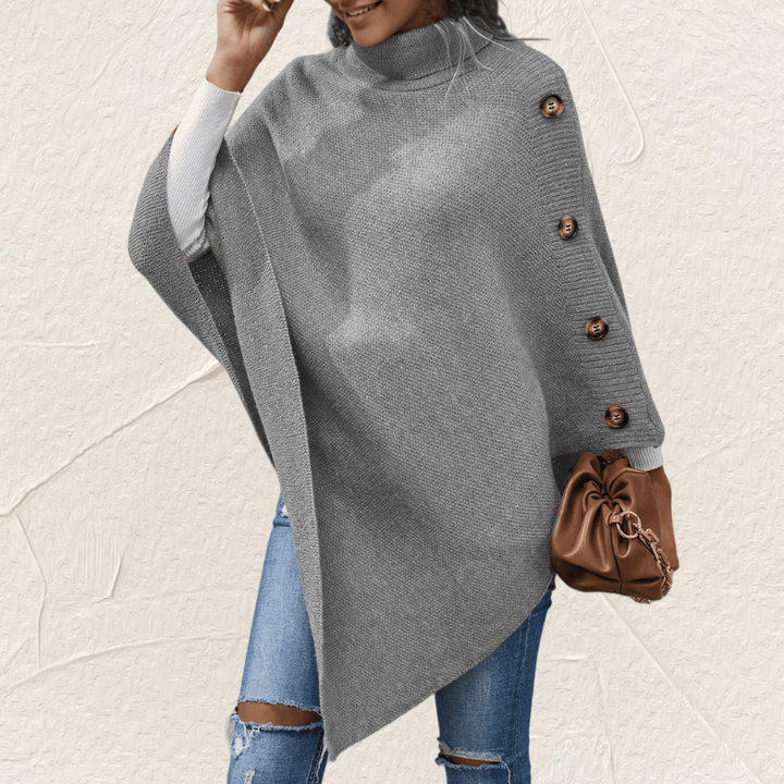 Melanie - Dames Truien - Oversized Trui - Poncho Coltrui - Warm & Modieus - Nieuwe Style