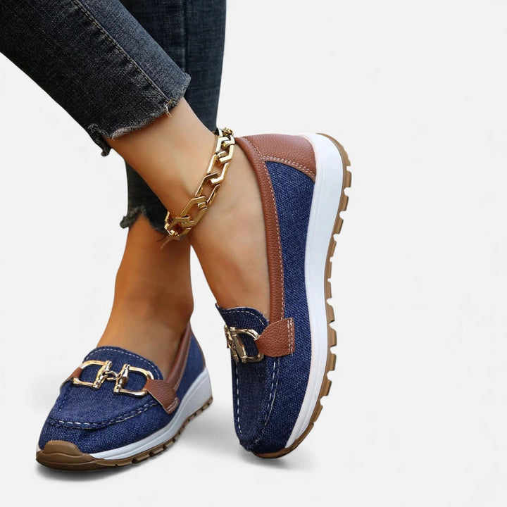 Sorata | Dames Mocassins – Elegante Platte Gesp