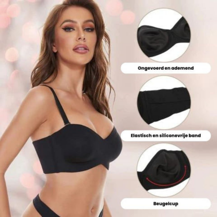 Katy | Dames Slipvrije bandeau-BH met Volledige Ondersteuning Vrouwen