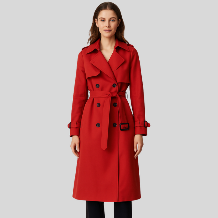 Guri | Trendy Dames Jas | Trenchcoat | Getailleerde Pasvorm | Riem In De Taille