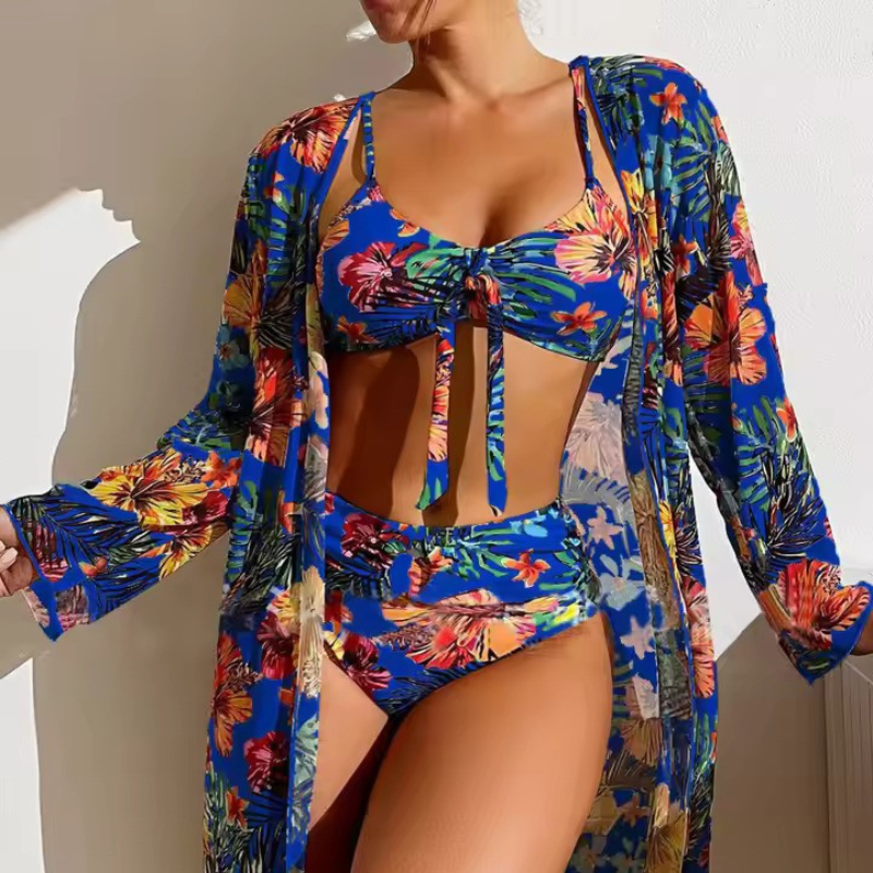 Eclipse | Dames Trendy 3-Delige Bikini Set met Stijlvolle Cover-Up