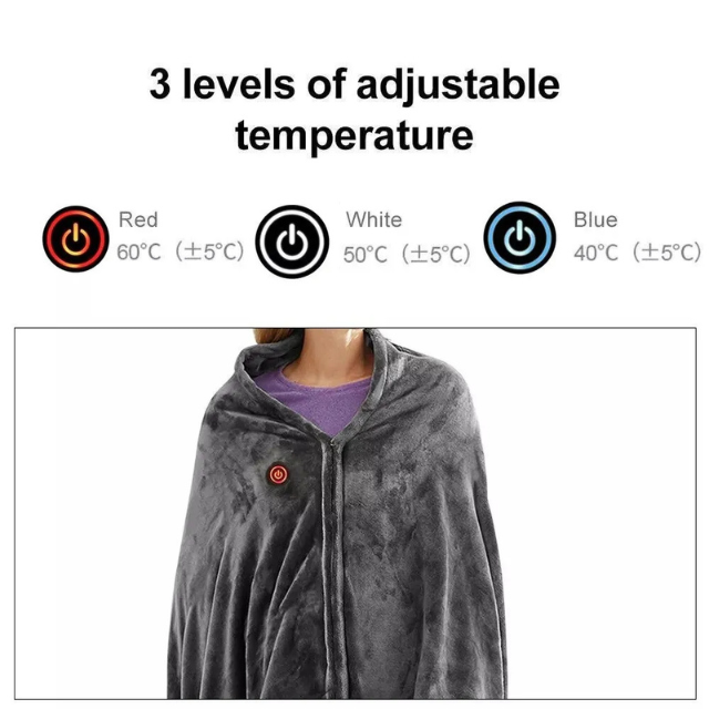 CozyFlex | USB Verwarmde Deken | Verstelbare Temperatuur | Ultiem Comfort