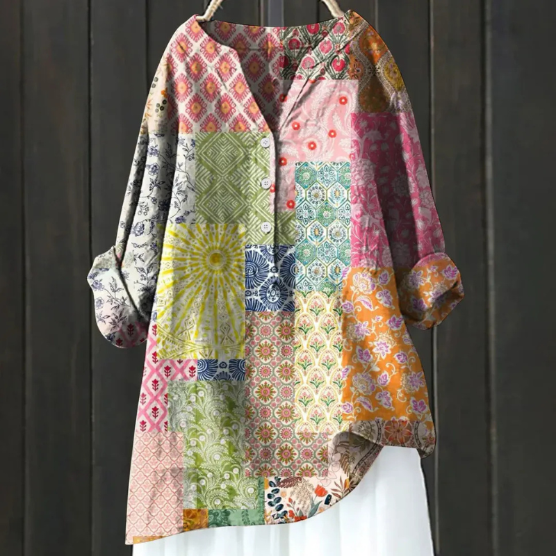 Kina | Luchtige Dames Blouse | Comfortabele Overhemd