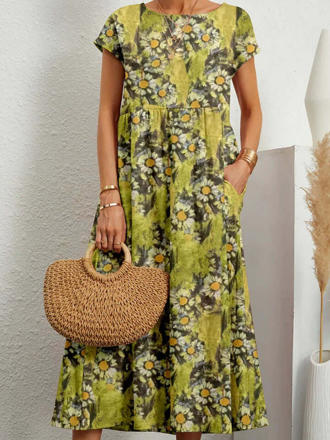 Aria | Elegante Midi-Jurk | Dames Zomerjurk