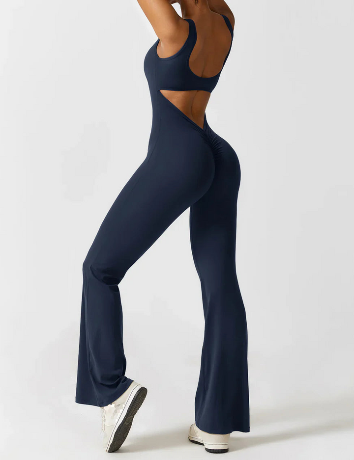 Elise | Flared V-Back Dames Jumpsuit | Stijl En Comfort