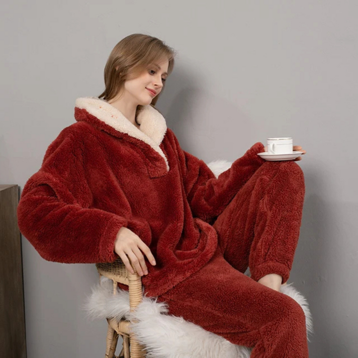 Amara | Comfortabele Fluffy Pyjamaset Voor Dames | Voor Dagelijks Comfort