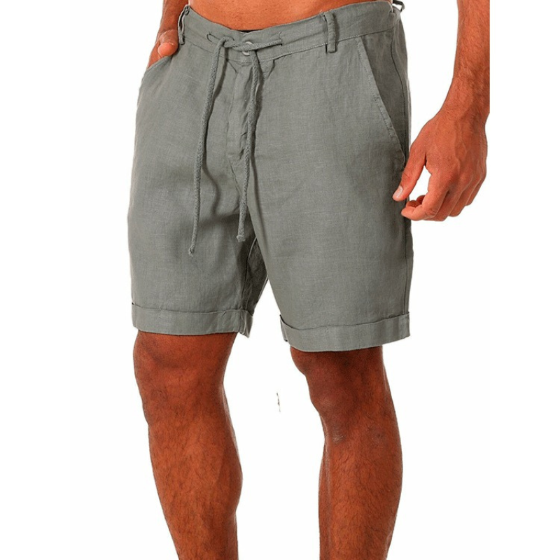 Malcolm | Heren Linnen Zomer Shorts | Korte Broek voor Mannen