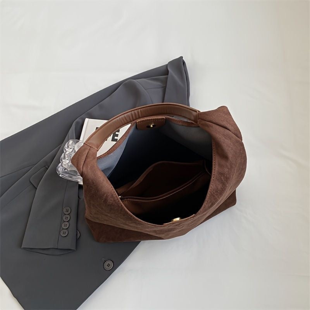 Mignot | Dames Suede Tote Bag | Stijlvolle Vrouwen Tas