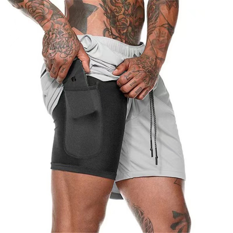 Arwin | Heren Hardloop Sport Shorts | Korte Broek Met Dubbele Laag