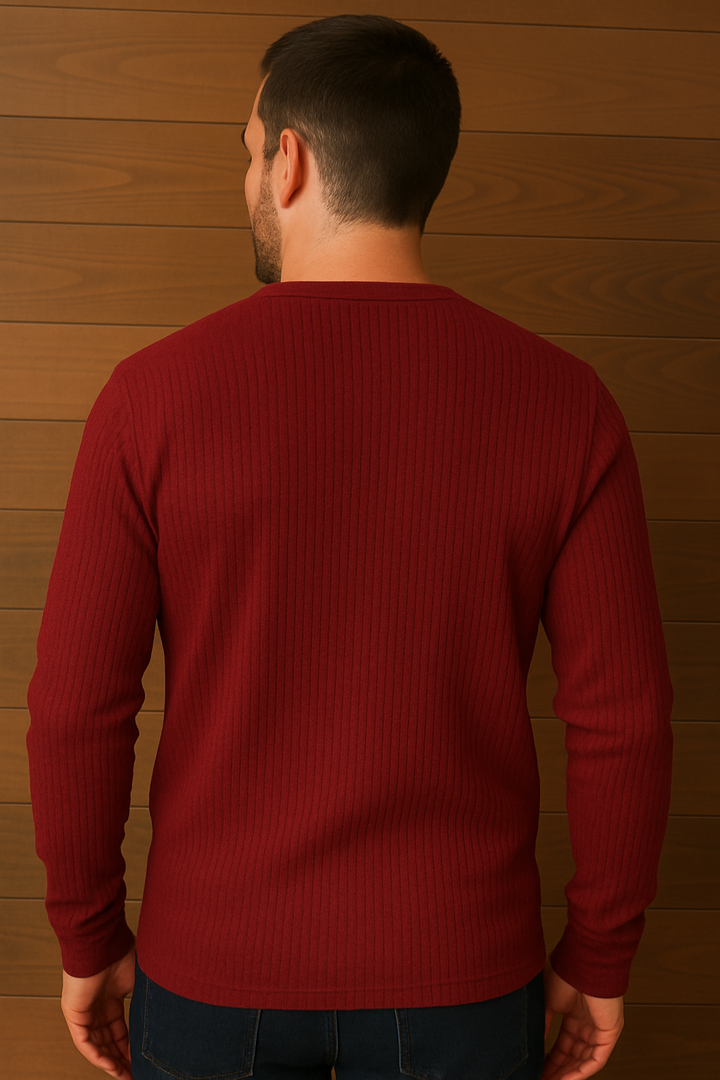 Henley | Wafelstructuur Shirt | Comfortabel Heren Shirt | Casual & Sportief