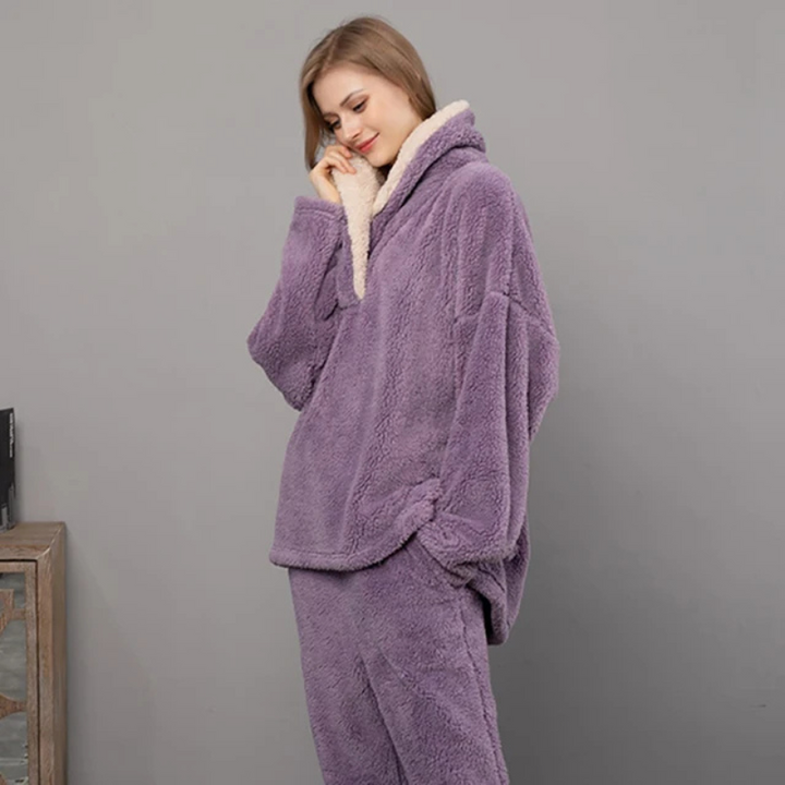 Amara | Comfortabele Fluffy Pyjamaset Voor Dames | Voor Dagelijks Comfort