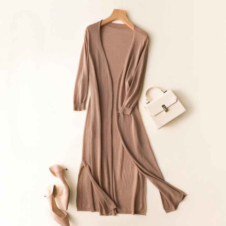 Melissa | Dames Lange Vest | Elegant en Lichtgewicht Zomer Cardigan voor Vrouwen