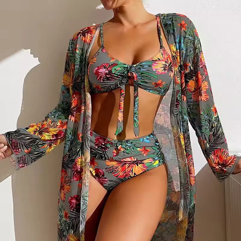 Eclipse | Dames Trendy 3-Delige Bikini Set met Stijlvolle Cover-Up