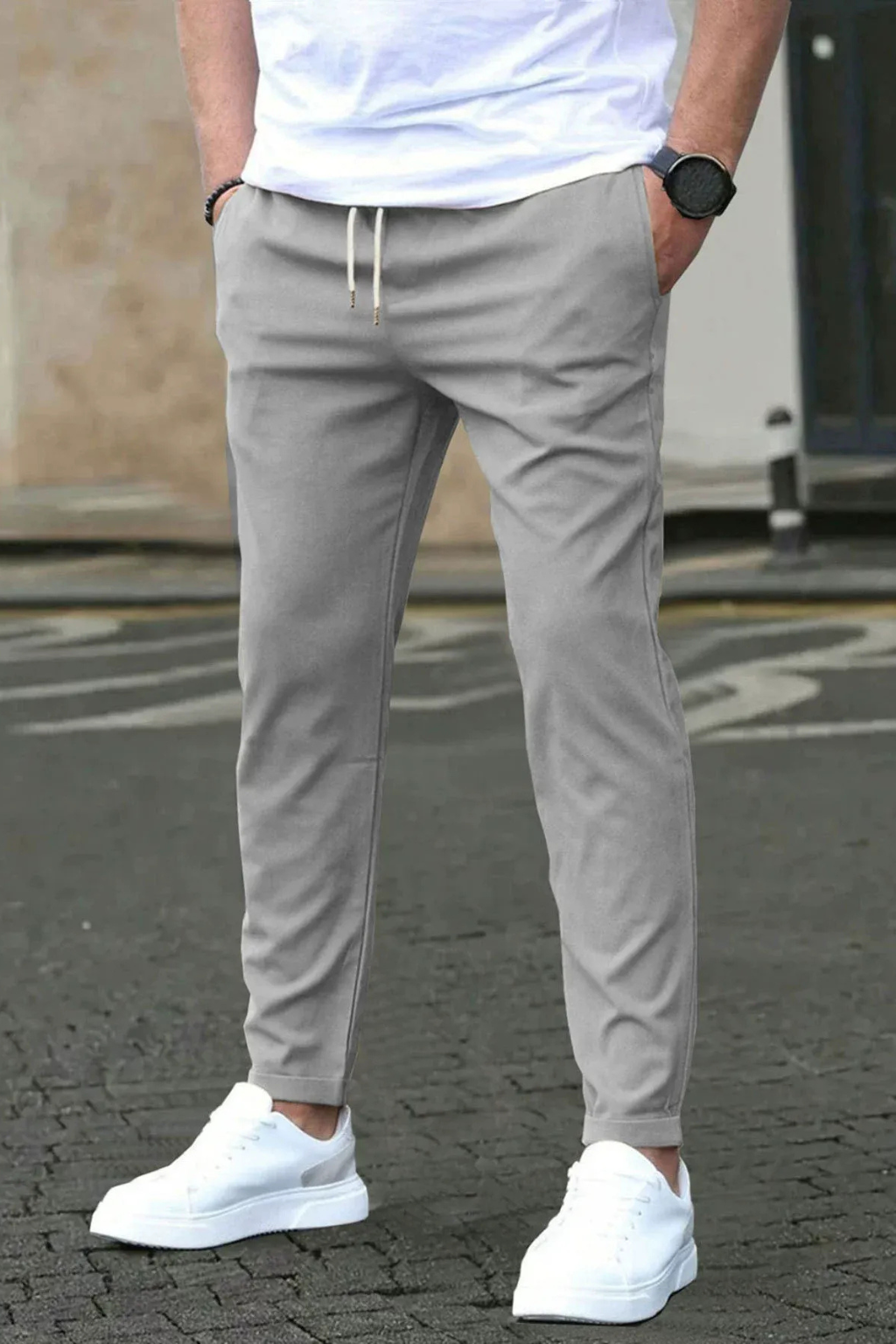 Steve | Moderne Stretch Broek | Heren Broek