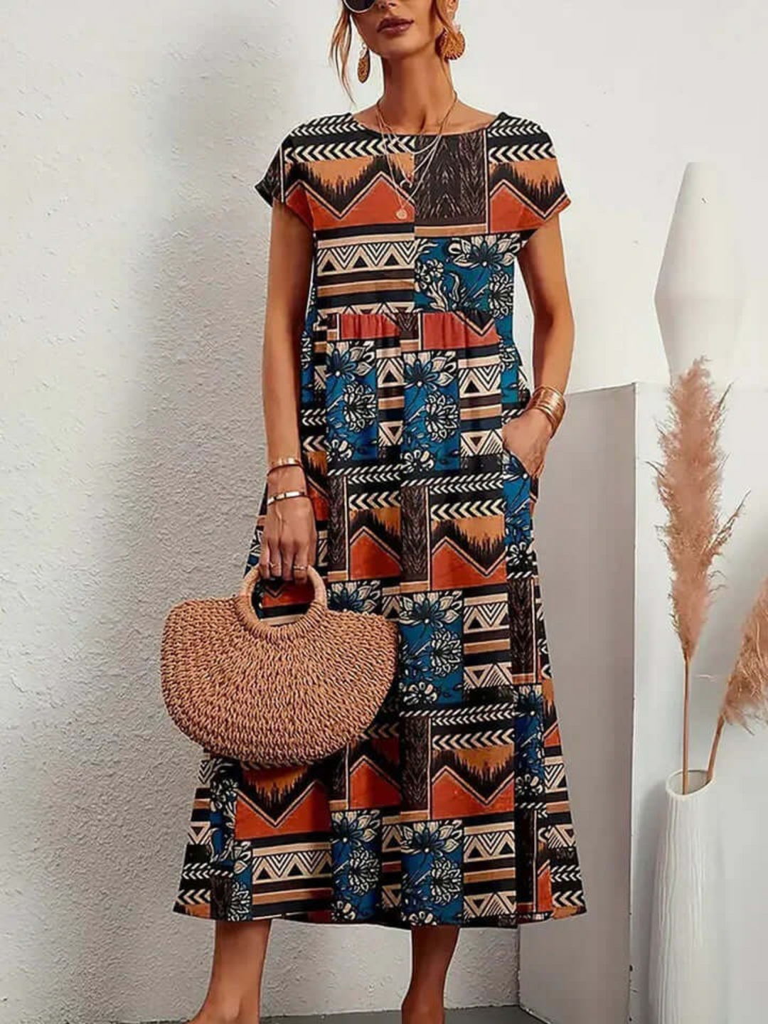 Aria | Elegante Midi-Jurk | Dames Zomerjurk