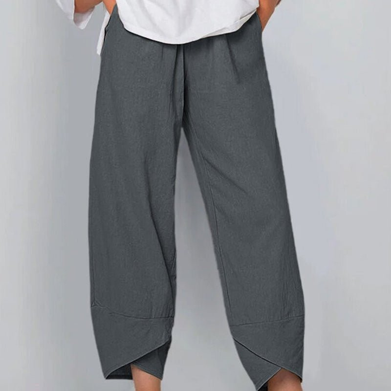 Elvira | Dames Broek | Lichte Katoenen en Linnen Vrouwen Zomer Comfort