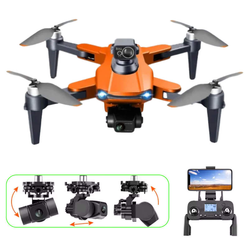 Symfa | Pro Drone | 8K HD Drone Met Dubbele Camera, GPS, en Borstelloze Motoren