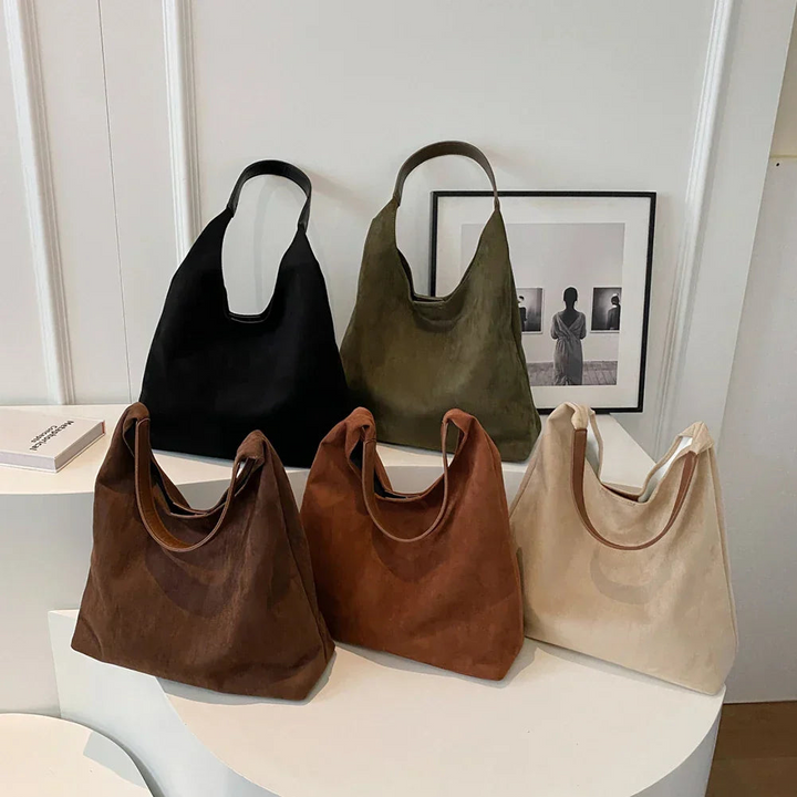 Mignot | Dames Suede Tote Bag | Stijlvolle Vrouwen Tas