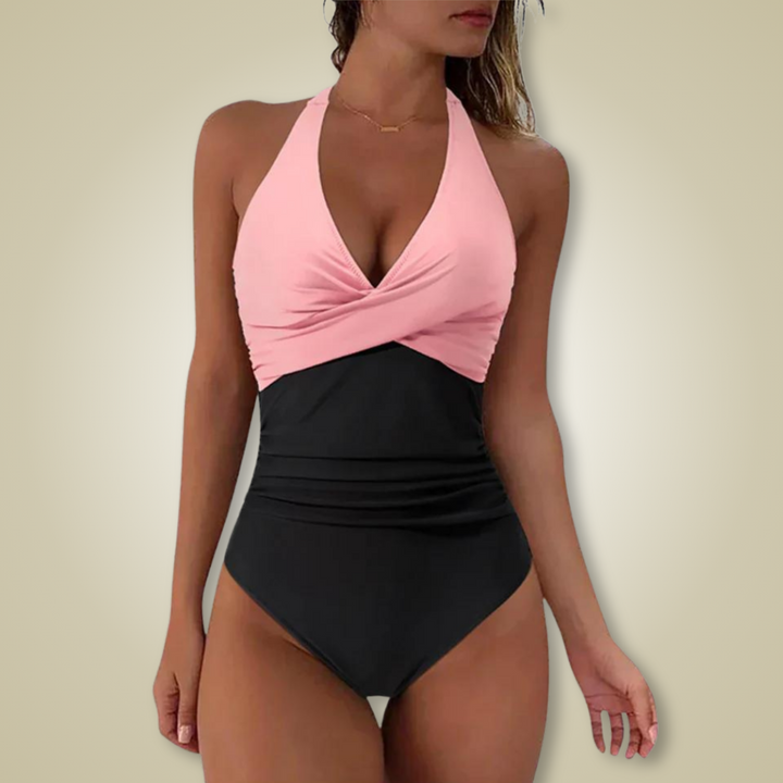 Emily | Dames Comfortabele Badpak met Push Up-Bikinitop