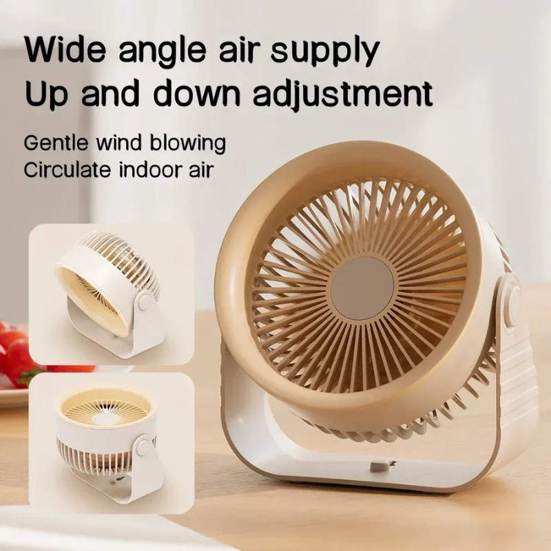 Hexton | Draagbare Wandventilator | Draadloze Tafelventilator