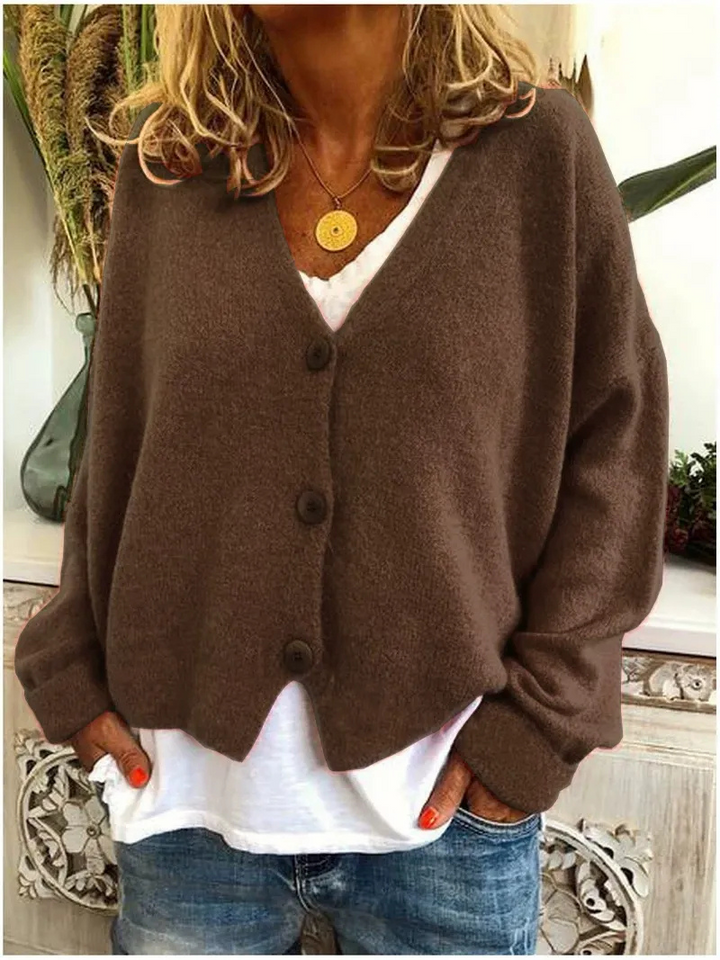 Bente | Comfortabele V-Hals Cardigan | Dames Sweater | Jumper Vest | Zachte Stof