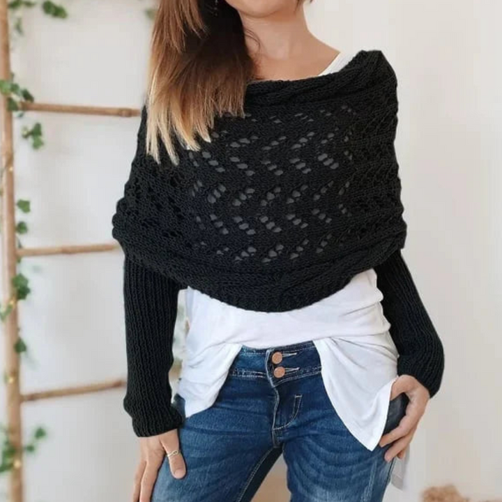 Robin | Dames Boho Gebreide Omslagdoek Sjaal | Flatterend en Comfortabel voor Vrouwen