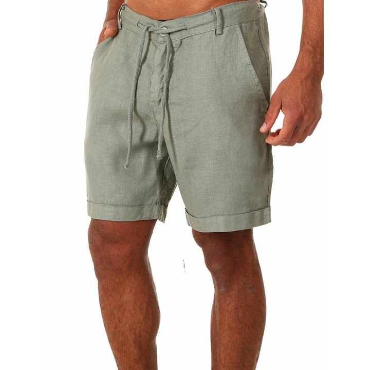 Malcolm | Heren Linnen Zomer Shorts | Korte Broek voor Mannen
