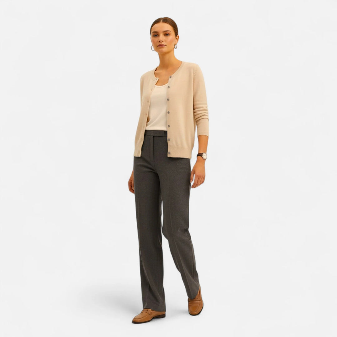 Sorata | Dames Gebreid Cardigan met Ronde Hals
