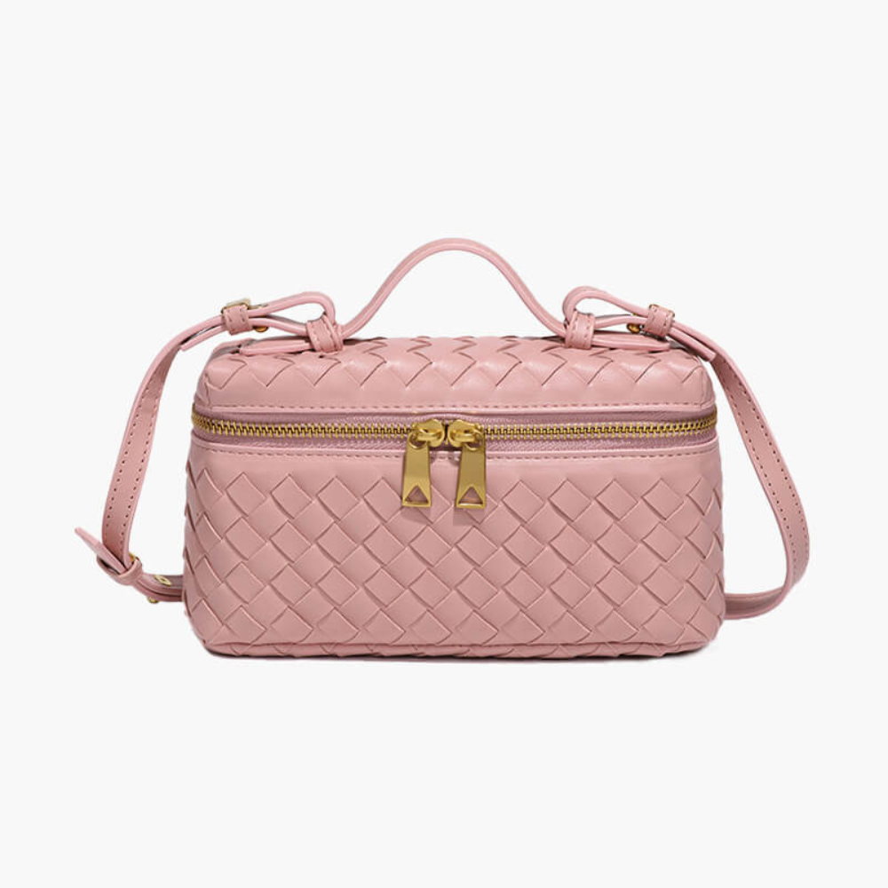 Yashna | Trendy Dames Tas |Gevlochten Crossbodytas | Compact En Chic