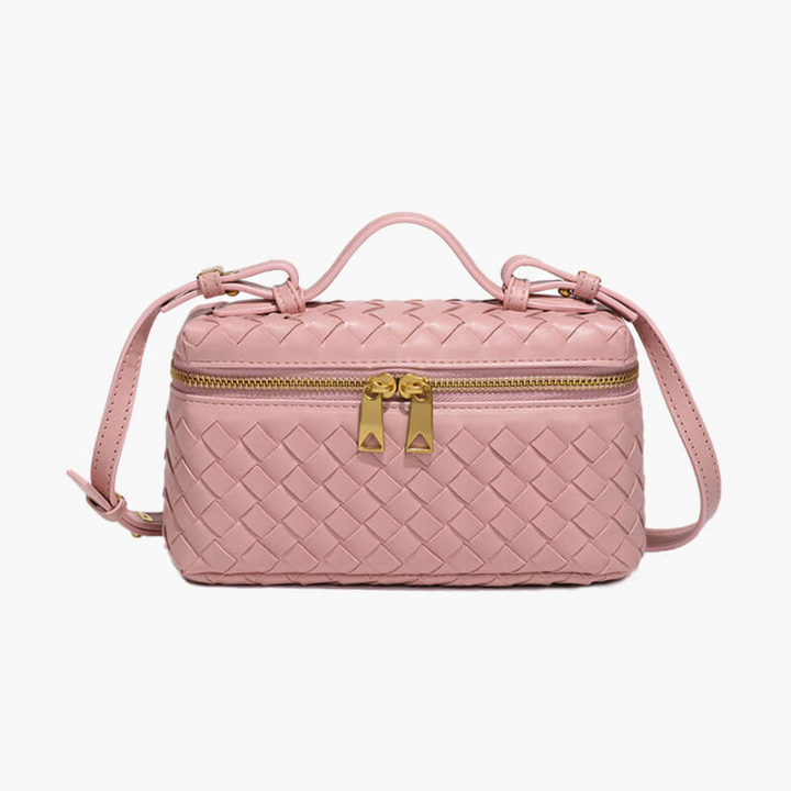 Yashna | Trendy Dames Tas |Gevlochten Crossbodytas | Compact En Chic