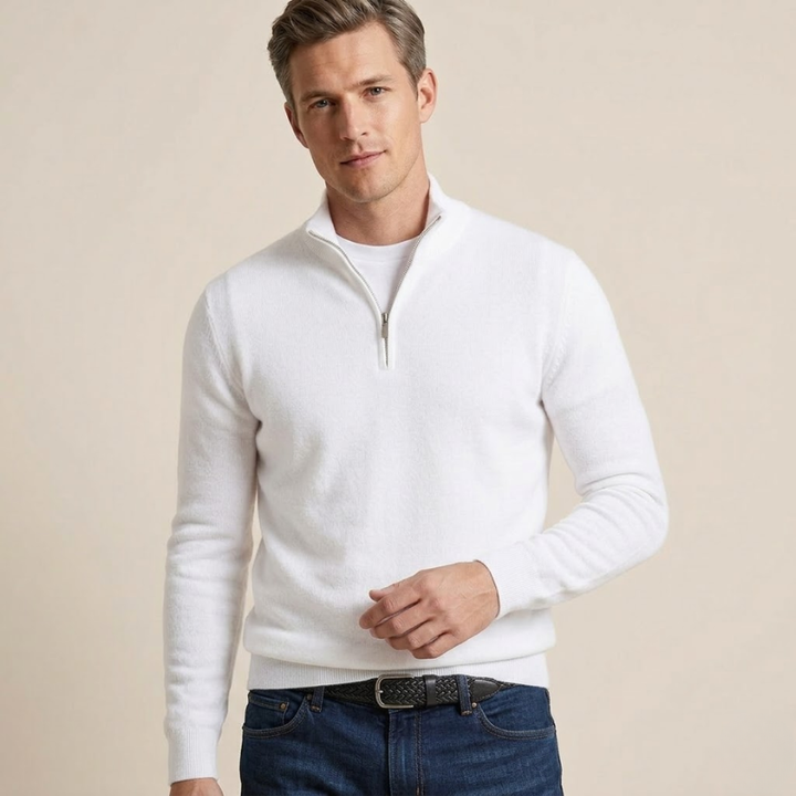 Sorata | Heren Merinowollen V-Hals Trui | Klassiek Elegant