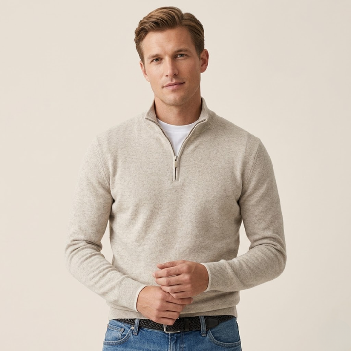 Sorata | Heren Merinowollen V-Hals Trui | Klassiek Elegant