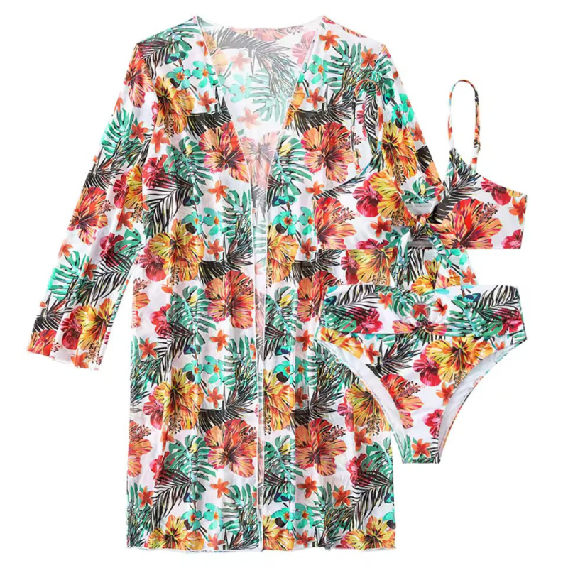 Eclipse | Dames Trendy 3-Delige Bikini Set met Stijlvolle Cover-Up
