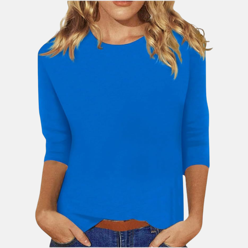 Twinkle | Dames Shirt Met Ronde Hals En Driekwart Mouwen