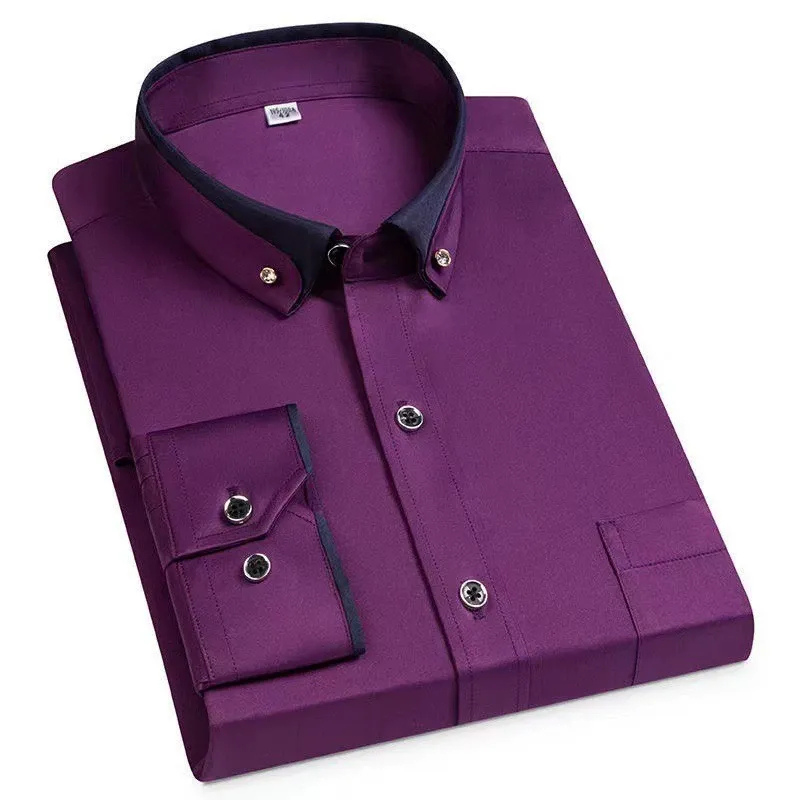 Hera | Heren Blouse Overhemd | Lange Mouwen | Tijdloze Stijl