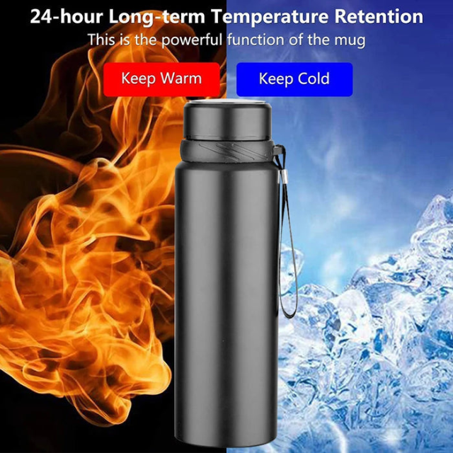 HydroPlan | Thermosfles | Stijlvolle Roestvrijstalen Drinkfles | Houdt Dranken 24 Uur Warm en Koud