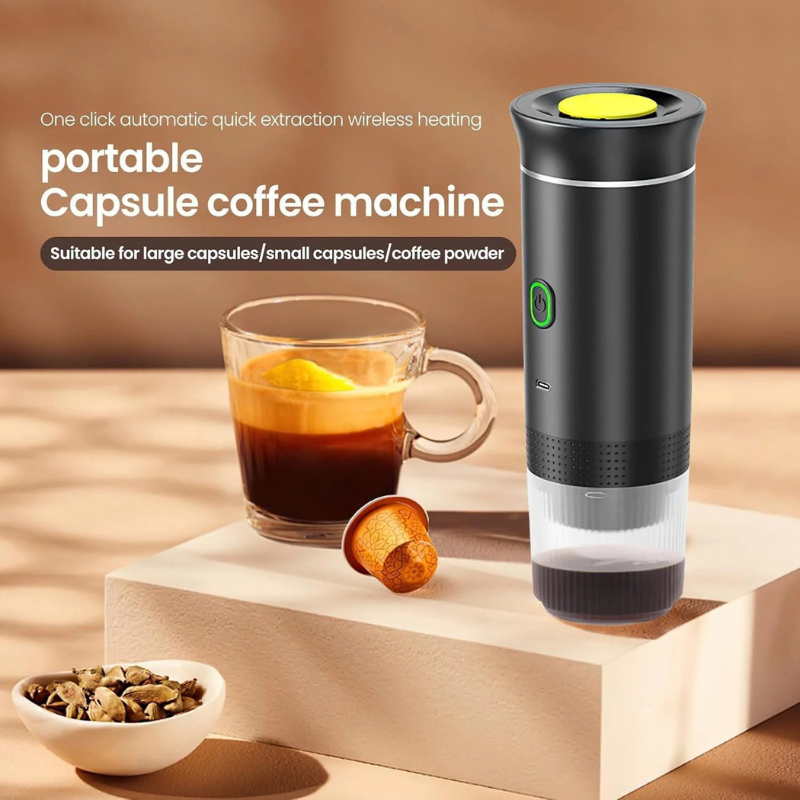 Hexton | 3-in-1 Draagbare Elektrische Espressomachine