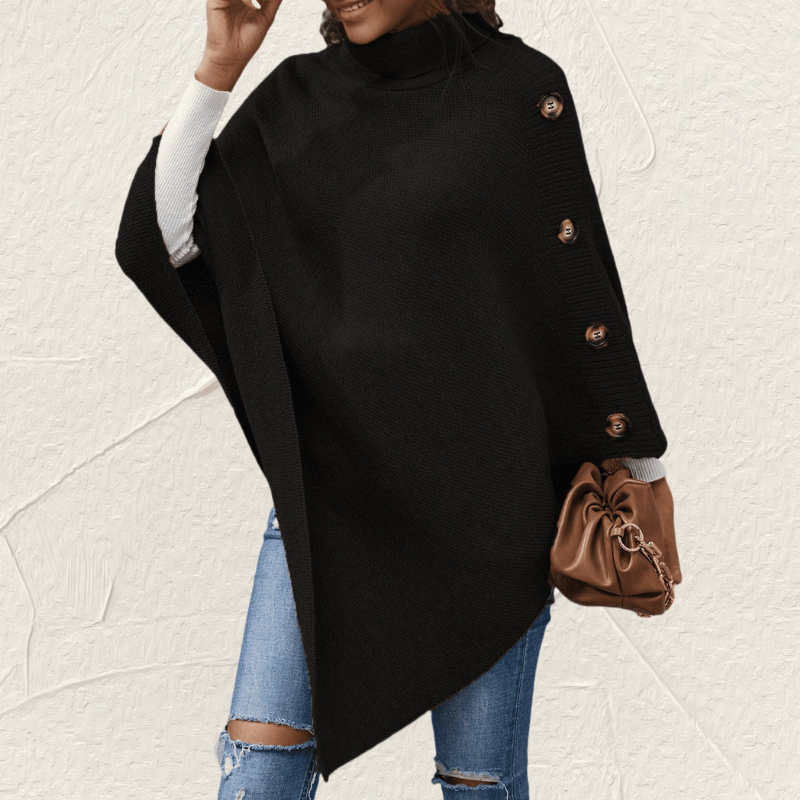 Melanie - Dames Truien - Oversized Trui - Poncho Coltrui - Warm & Modieus - Nieuwe Style