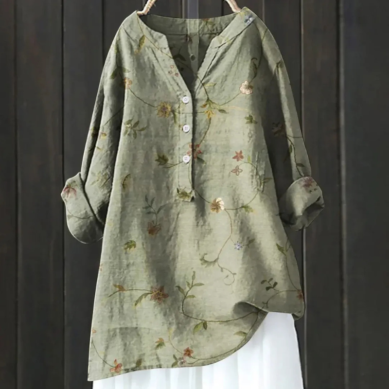 Kina | Luchtige Dames Blouse | Comfortabele Overhemd