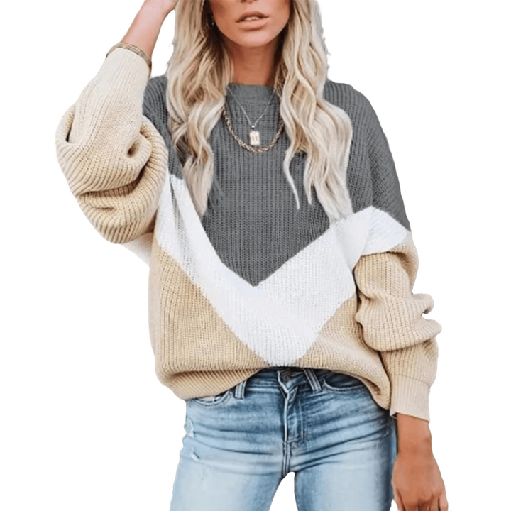 Iva | Modieuze Gebreide Trui | Dames Sweater | Jumper Vest