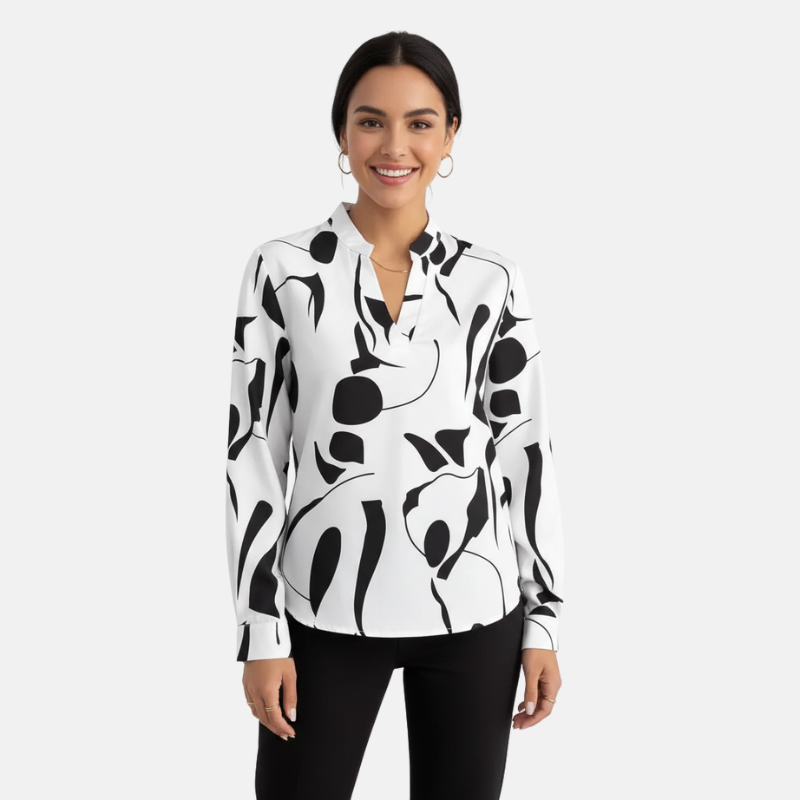 Jaydie - Blouse Dames - Trendy met Luxe Motief - Damesmode - Casual & Formele Outfits