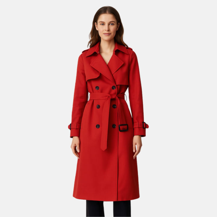 Trendy Dames Jas | Trenchcoat | Getailleerde Pasvorm | Riem In De Taille | Guri