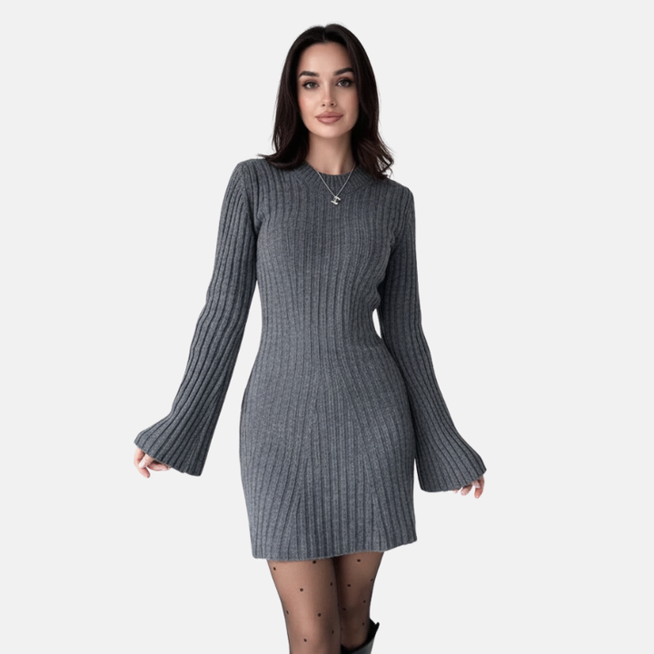 Comfortabele En Stijlvolle Gebreide Dames Jurk | Warme Textuur | Lenny