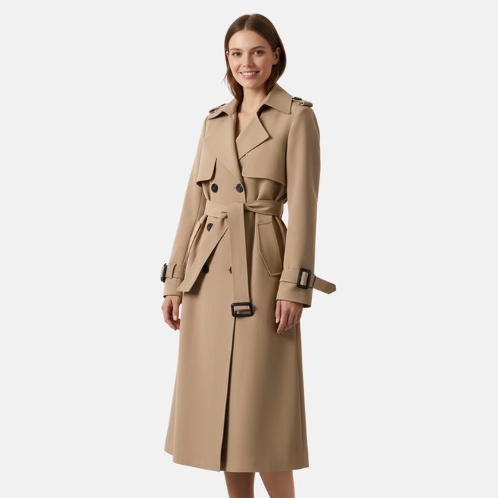 Fiona | Klassieke & Elegante Dames Trenchcoat | Casual Ontwerp