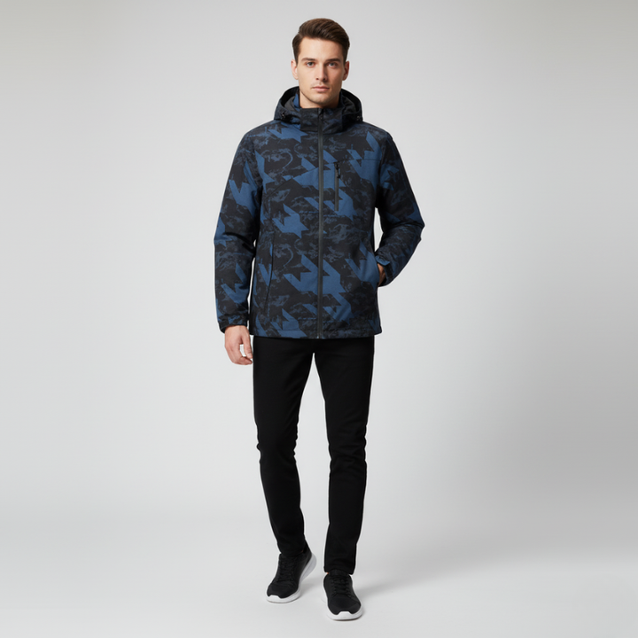 Damian - Heren Jas - Regenjas Heren - Beschermt Tegen Regen en Wind - Comfortabel