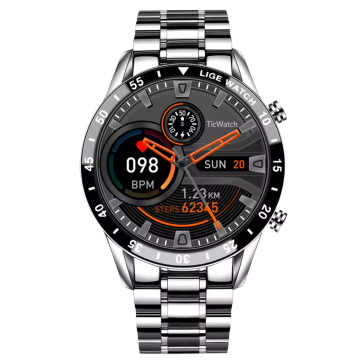 Zulius | Heren Luxe Smartwatch Horloge | Stijlvol, Slim & Veelzijdig voor Mannen